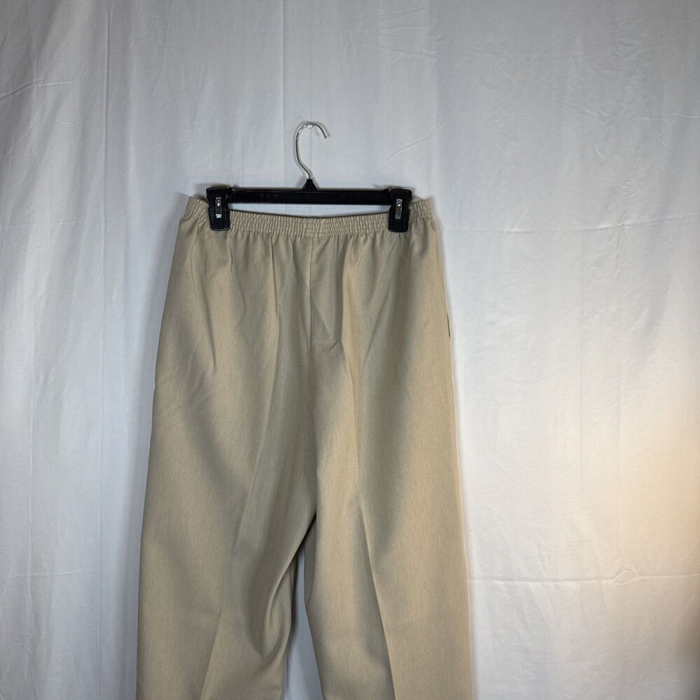 Women’s Alfred Dunner Khaki Pull On Elastic Waist Size 10 Preowned - Picture 12 of 15